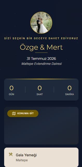 Midnight Elegance teması önizlemesi